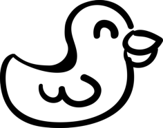 Bird Hand Drawn Animal Toy Vinyl Cutting Svg File, Free Vectors File